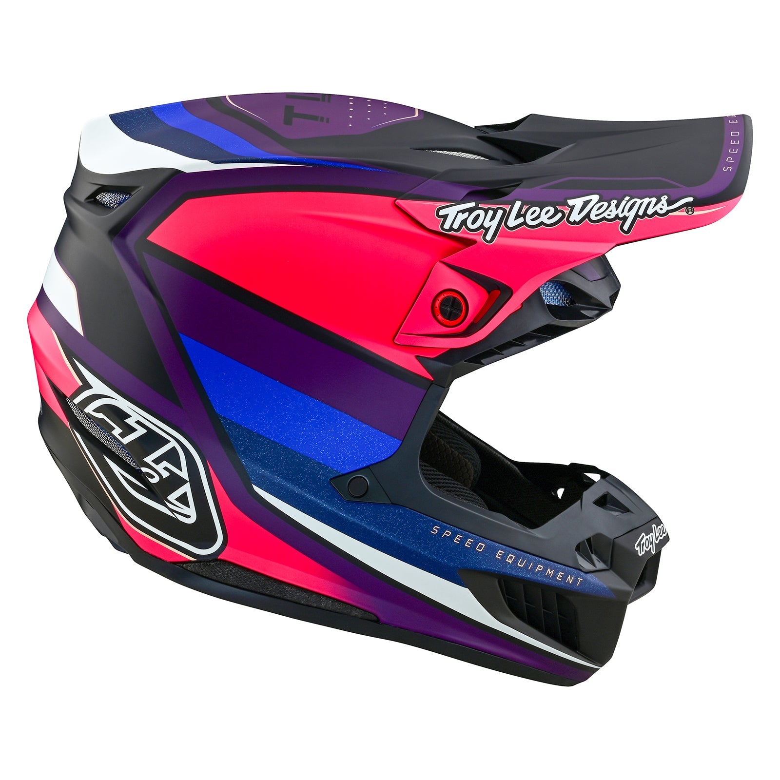 Casco Troy Lee Designs Se5 Composite Reverb Black / Purple